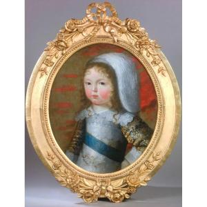 Portrait de Louis XIV enfant , 1643 , attribué aux Beaubrun 