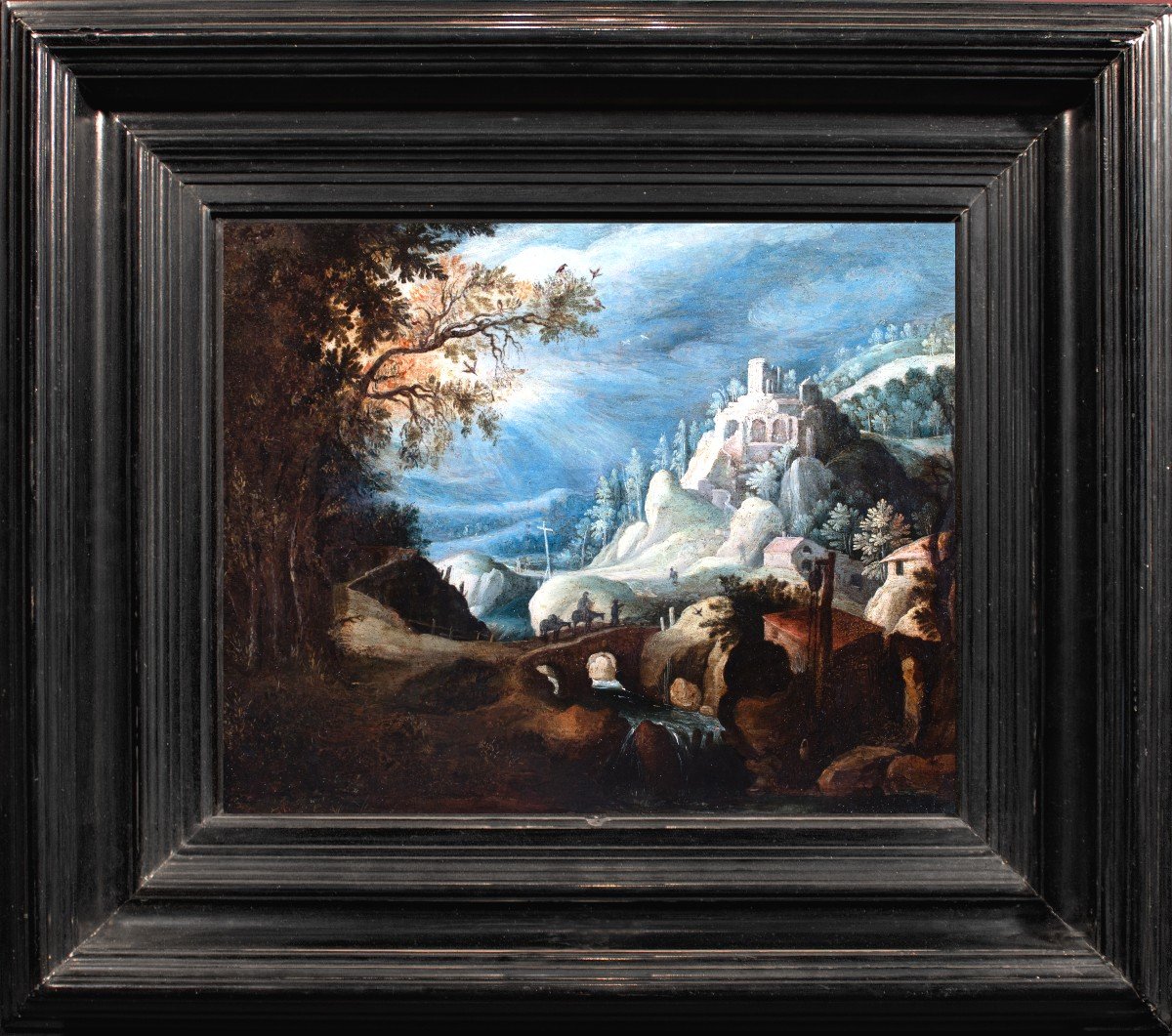 Mountain Road Landscape, Flanders Early 17th Century