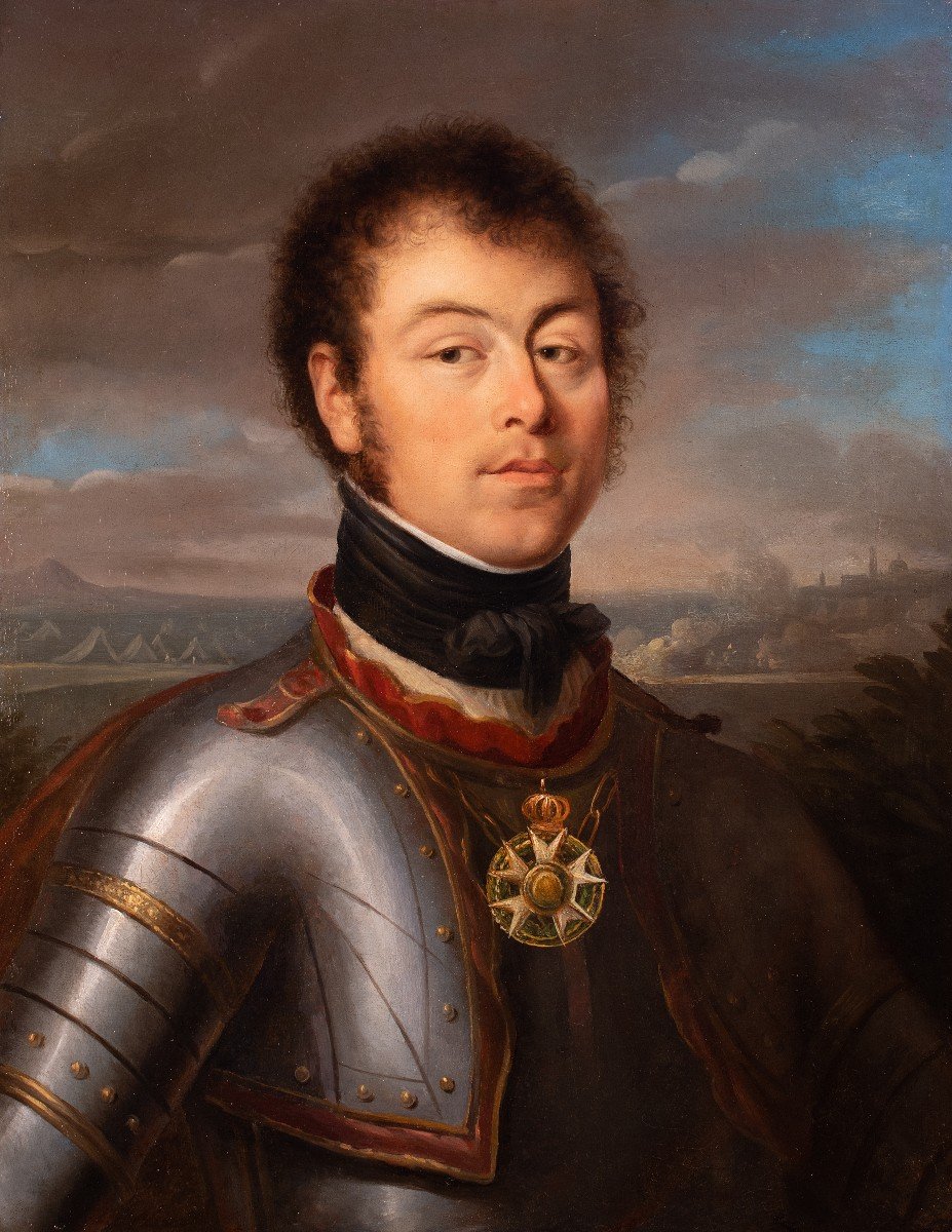 Portrait In Armor Of Arbaud De Jouches, France, Charles X Period-photo-2