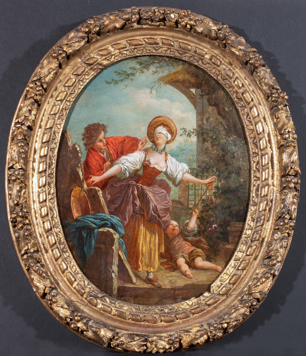 Blind Man's Buff, French School, 18th Century 