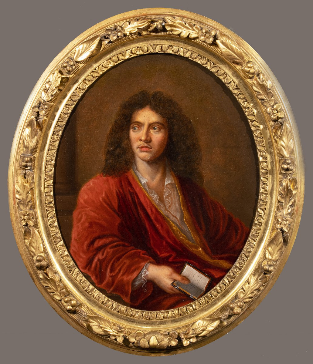 Portrait de Molière , école française début 18 è siècle