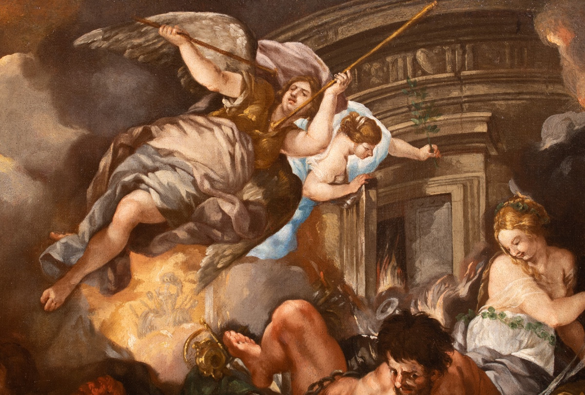 The Death Of Samson, Italy 17th Century -photo-2