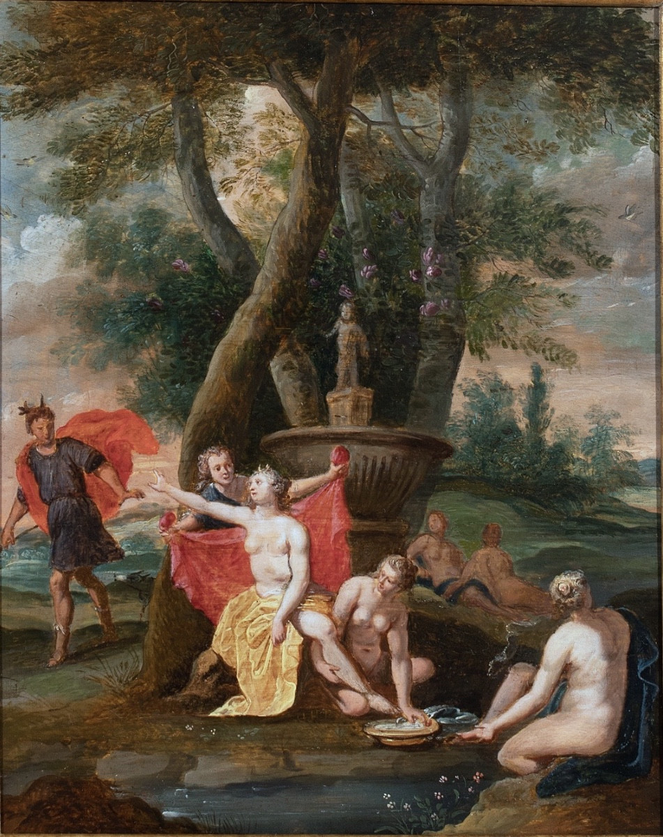 Diane et Actéon attribué à Franck Wouters 17  è siècle -photo-2