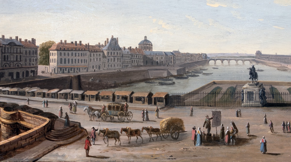 Vue du Pont Neuf , école française , 18 è siècle -photo-3