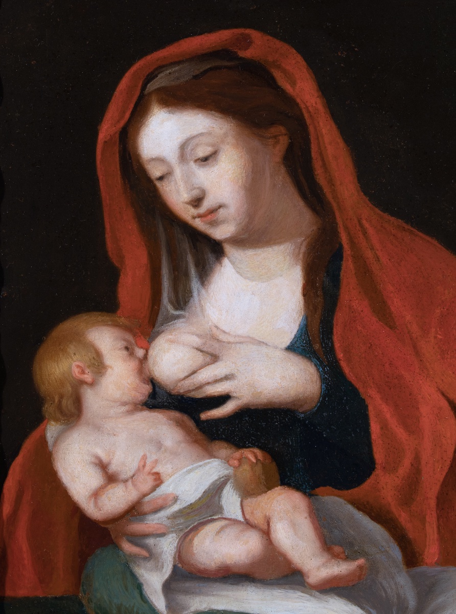 The Nursing Virgin (madonna Lactans), 17th Century -photo-2