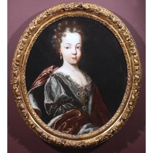 Portrait de Marie Adélaïde de Savoie , mère de Louis XV , fin 17 è siècle