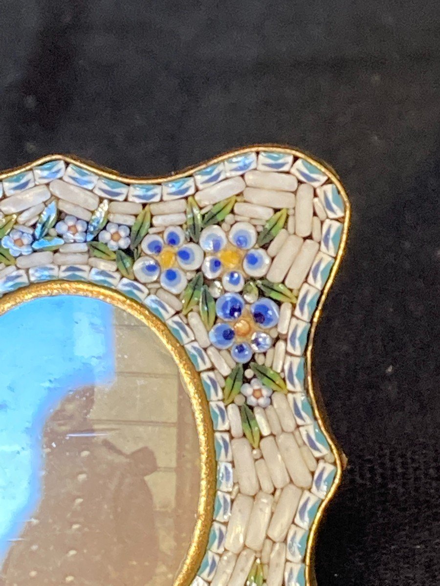 Perle Chevron Millefiori Murano De Venise Rare - Bijou Ancien En Verre De Murano
