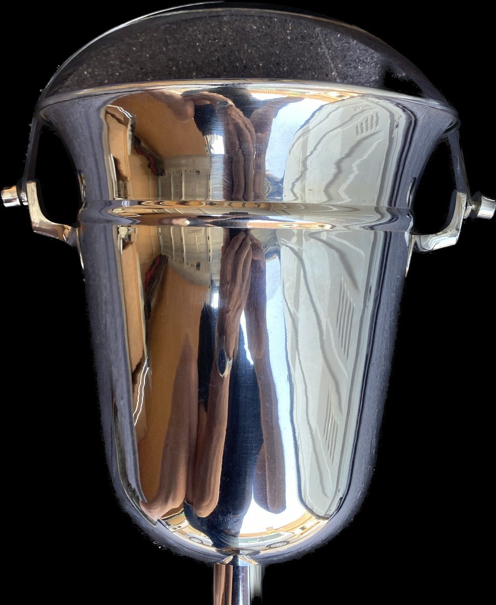 Seau à champagne métal argenté Gallia Maison Christofle France XXè siècle
