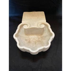 Carrara Marble Stoup 18th Century