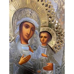 19th Century Icon Mother Of God Russia