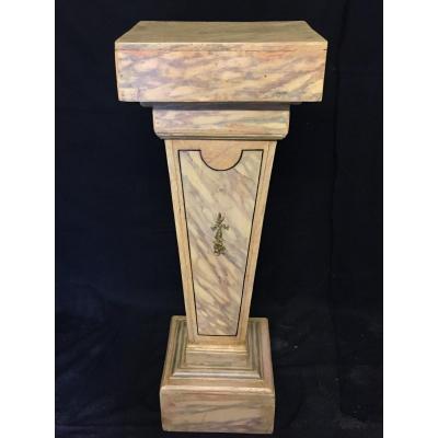 Column Wood Faux Marble XIXth