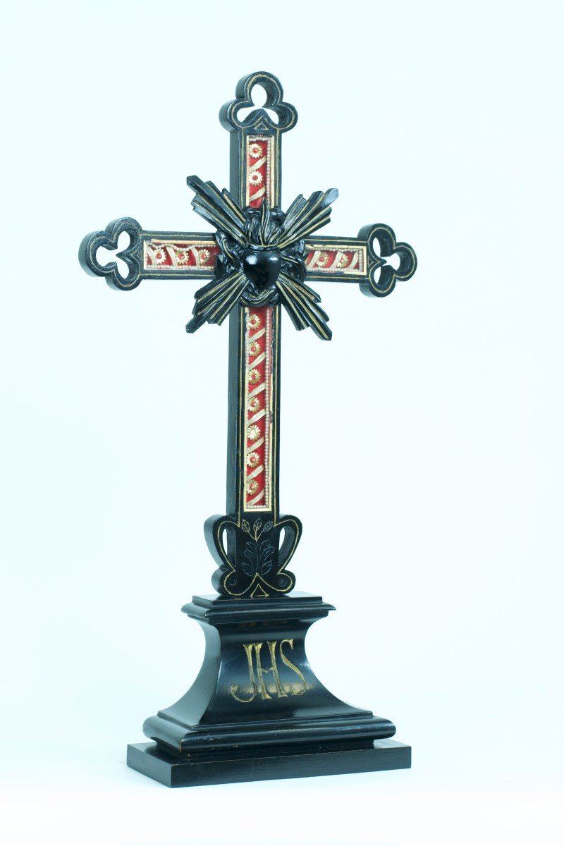 Spectaculaire Relique Grande Croix Passionniste Multi Reliquaire 15 Reliques Terre Sainte-photo-2
