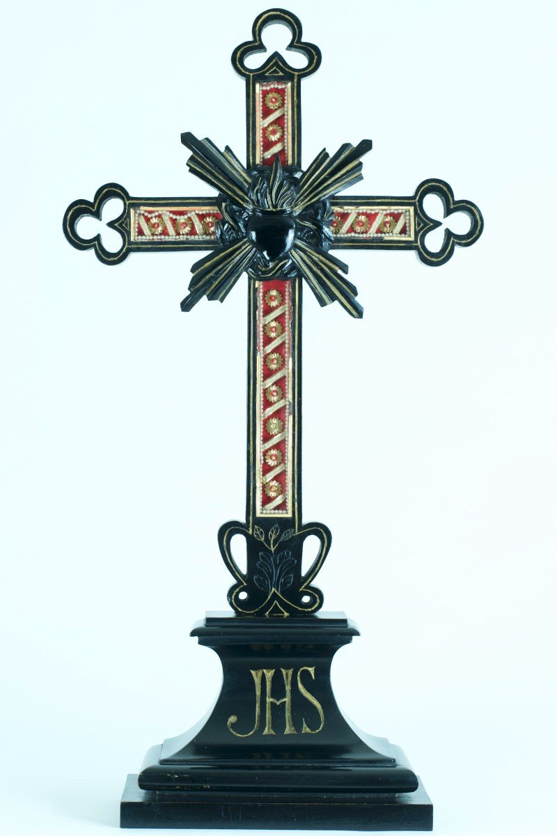 Spectaculaire Relique Grande Croix Passionniste Multi Reliquaire 15 Reliques Terre Sainte-photo-3