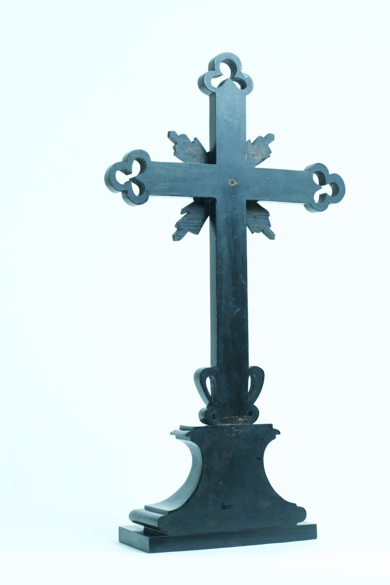 Spectaculaire Relique Grande Croix Passionniste Multi Reliquaire 15 Reliques Terre Sainte-photo-4