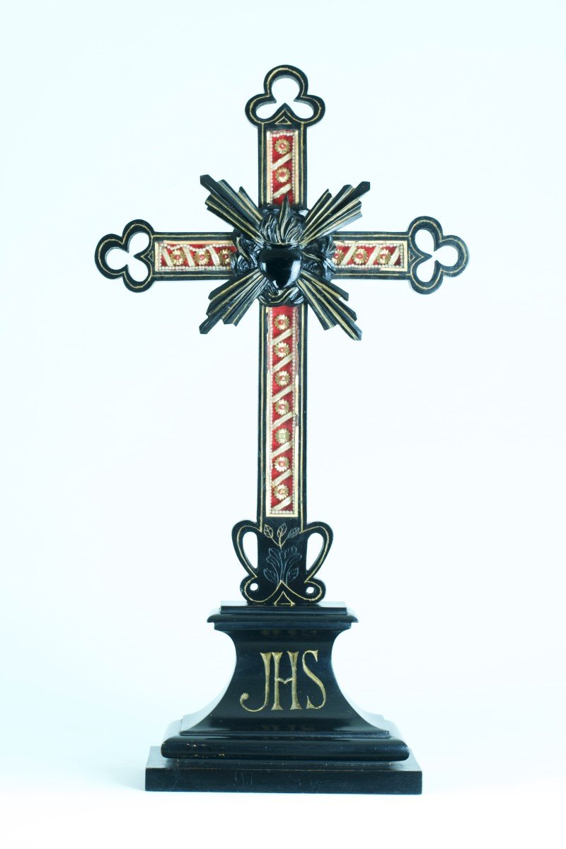 Spectaculaire Relique Grande Croix Passionniste Multi Reliquaire 15 Reliques Terre Sainte