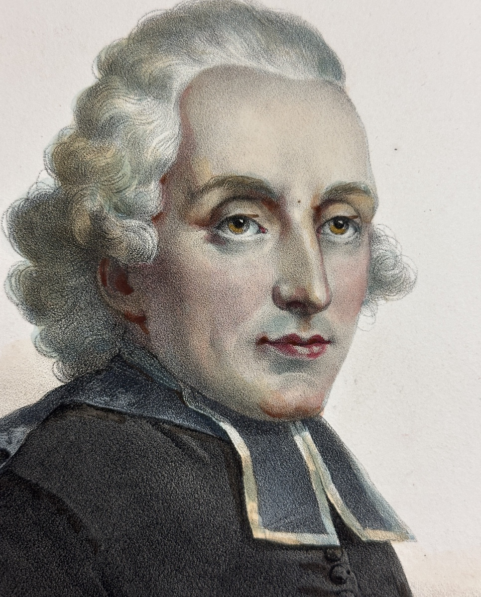 Delpech Ancienne Gravure Portrait Abbé Henry Essex Edgworth  Louis XVI Irlande