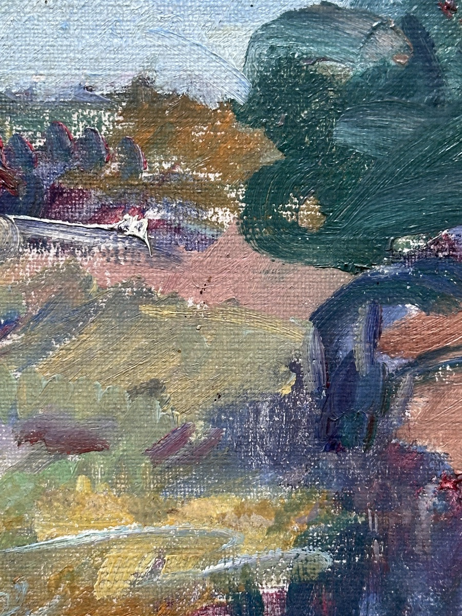 Andrea Moe Impressionist Landscape Painting Danish School Andrea Moe Hst Bornholm Island-photo-1
