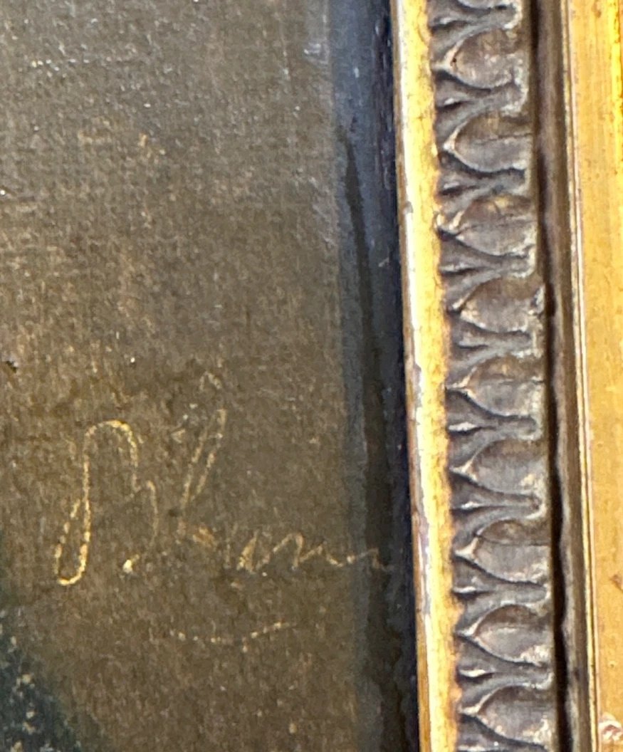 École Française Beau tableau ancien romantique portrait d’homme redingote signé 1850 sv BOILLY-photo-2