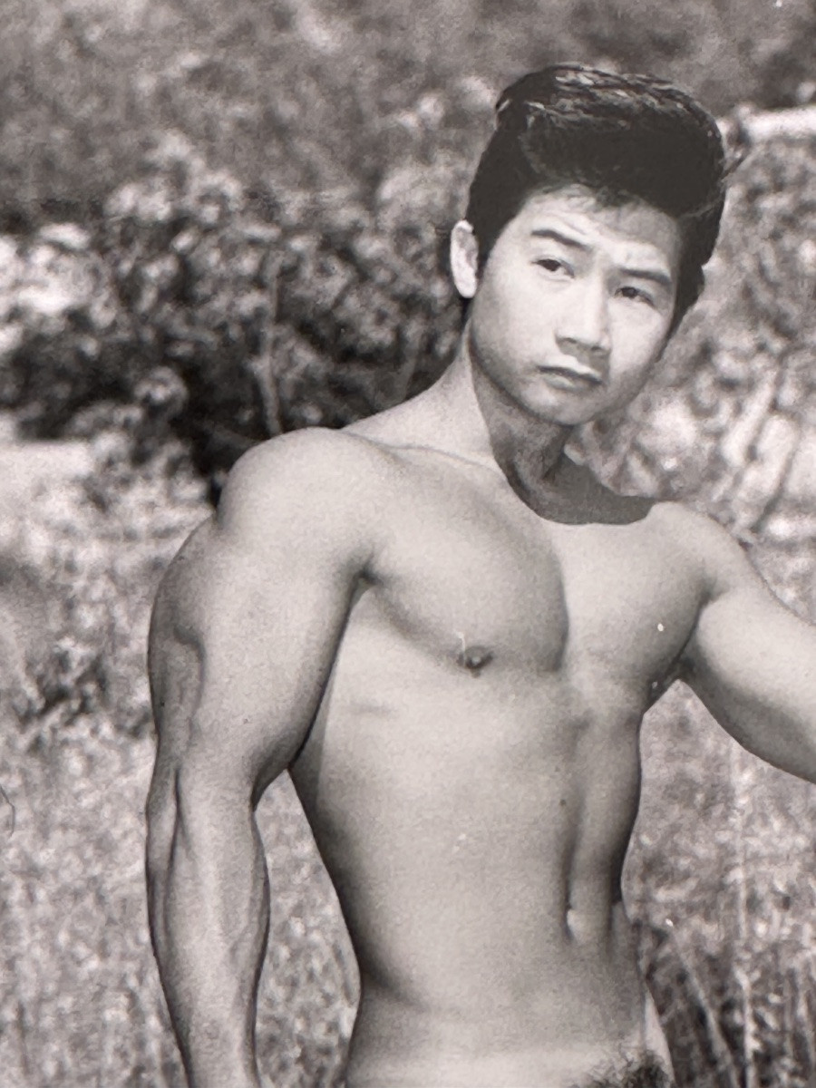 JEAN FERRERO portrait  Jeune Homme Nu RENÉ DOMINE MR COTE D'AZUR 1965  Culturisme body bulder-photo-1