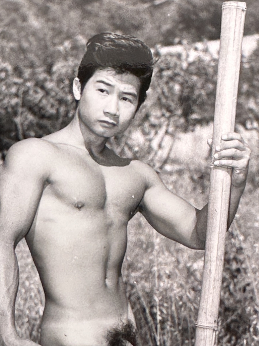 JEAN FERRERO portrait  Jeune Homme Nu RENÉ DOMINE MR COTE D'AZUR 1965  Culturisme body bulder-photo-2