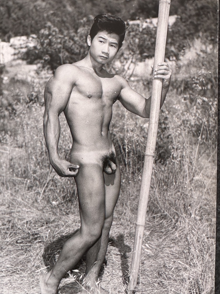 JEAN FERRERO portrait  Jeune Homme Nu RENÉ DOMINE MR COTE D'AZUR 1965  Culturisme body bulder-photo-3