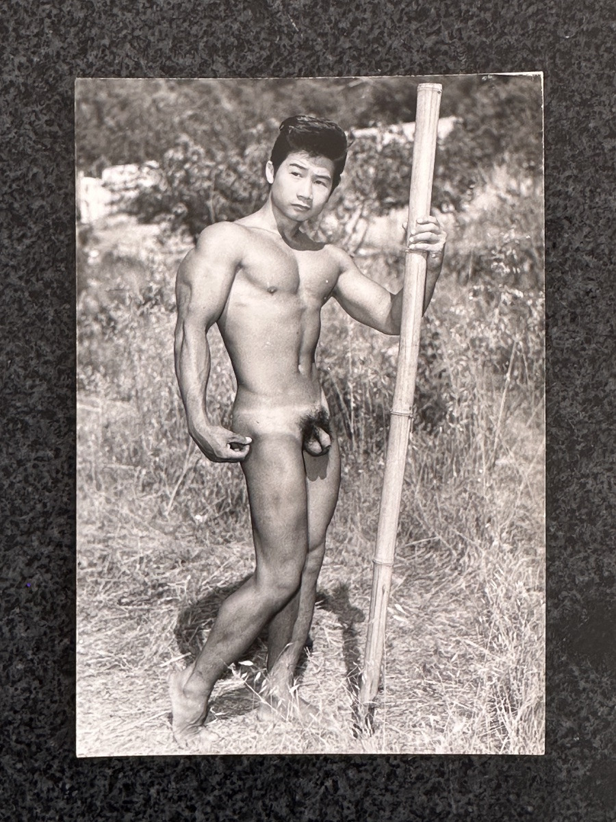 JEAN FERRERO portrait  Jeune Homme Nu RENÉ DOMINE MR COTE D'AZUR 1965  Culturisme body bulder-photo-5