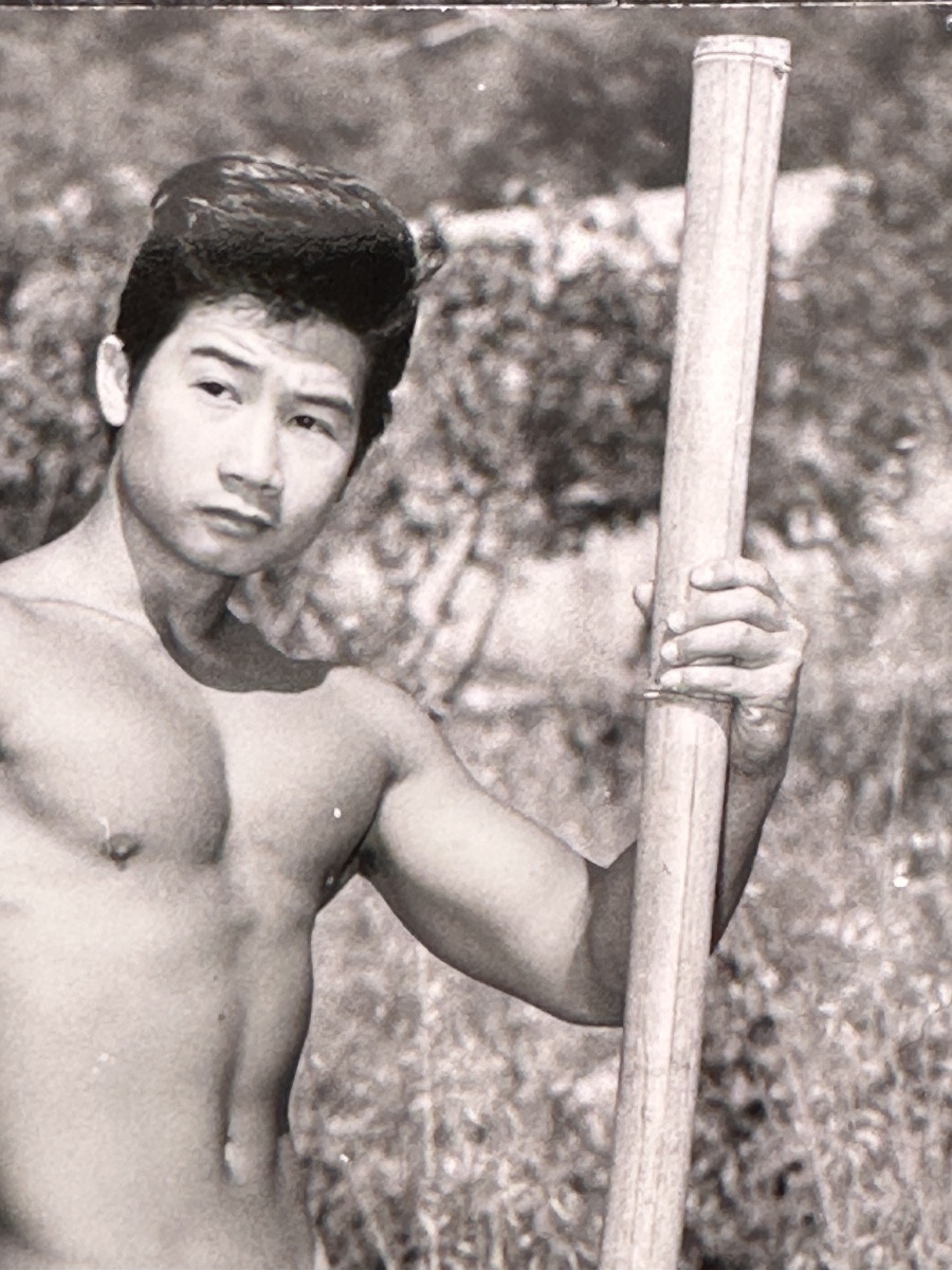 JEAN FERRERO portrait  Jeune Homme Nu RENÉ DOMINE MR COTE D'AZUR 1965  Culturisme body bulder