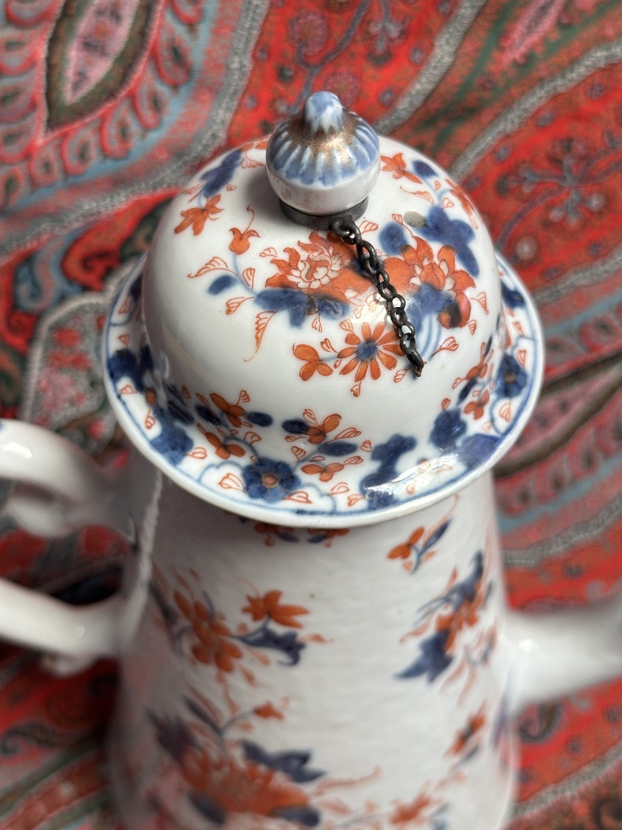 Ancien service  Thé  18 ème porcelaine de CHINE KIANLONG Verseuse pot à lait Chaîne-photo-3
