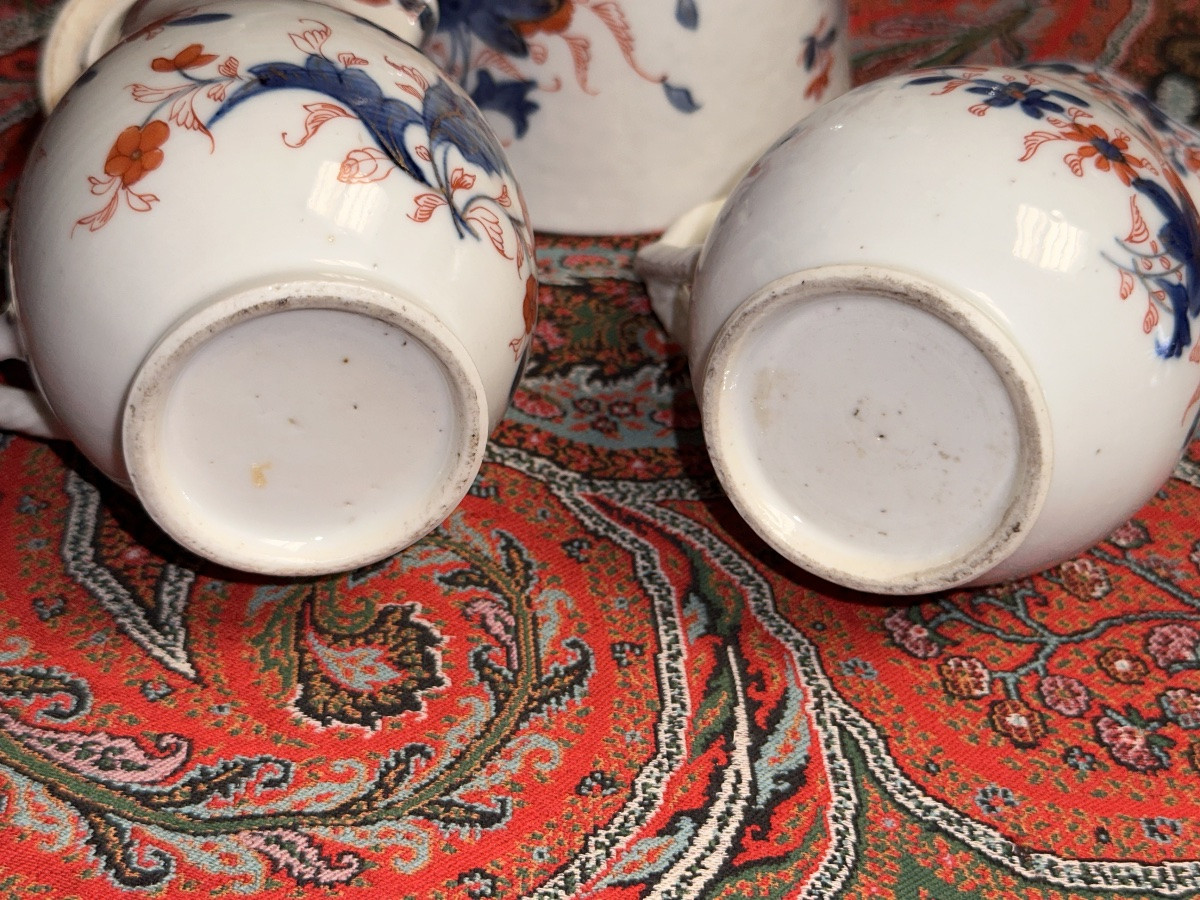Ancien service  Thé  18 ème porcelaine de CHINE KIANLONG Verseuse pot à lait Chaîne-photo-6