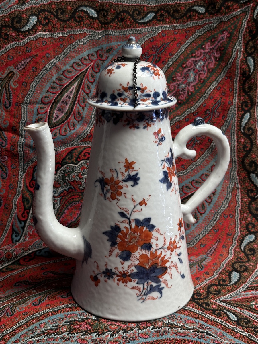 Ancien service  Thé  18 ème porcelaine de CHINE KIANLONG Verseuse pot à lait Chaîne-photo-5