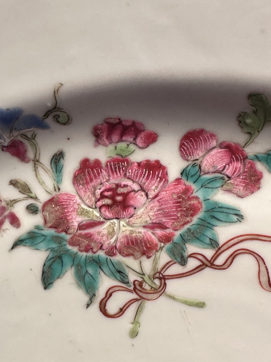 Large Antique Porcelain Dish China Famille Rose Qianlong 18th Century 35 Cm China Dish Company-photo-4