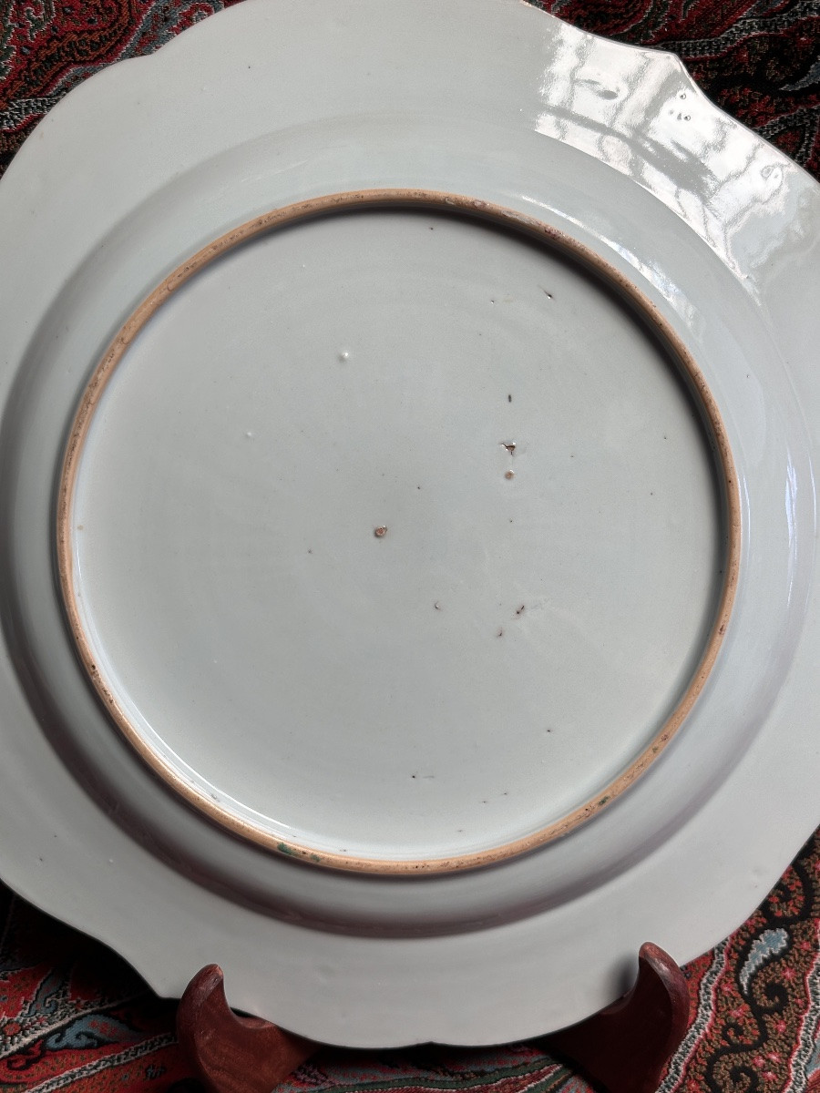 Large Antique Porcelain Dish China Famille Rose Qianlong 18th Century 35 Cm China Dish Company-photo-5