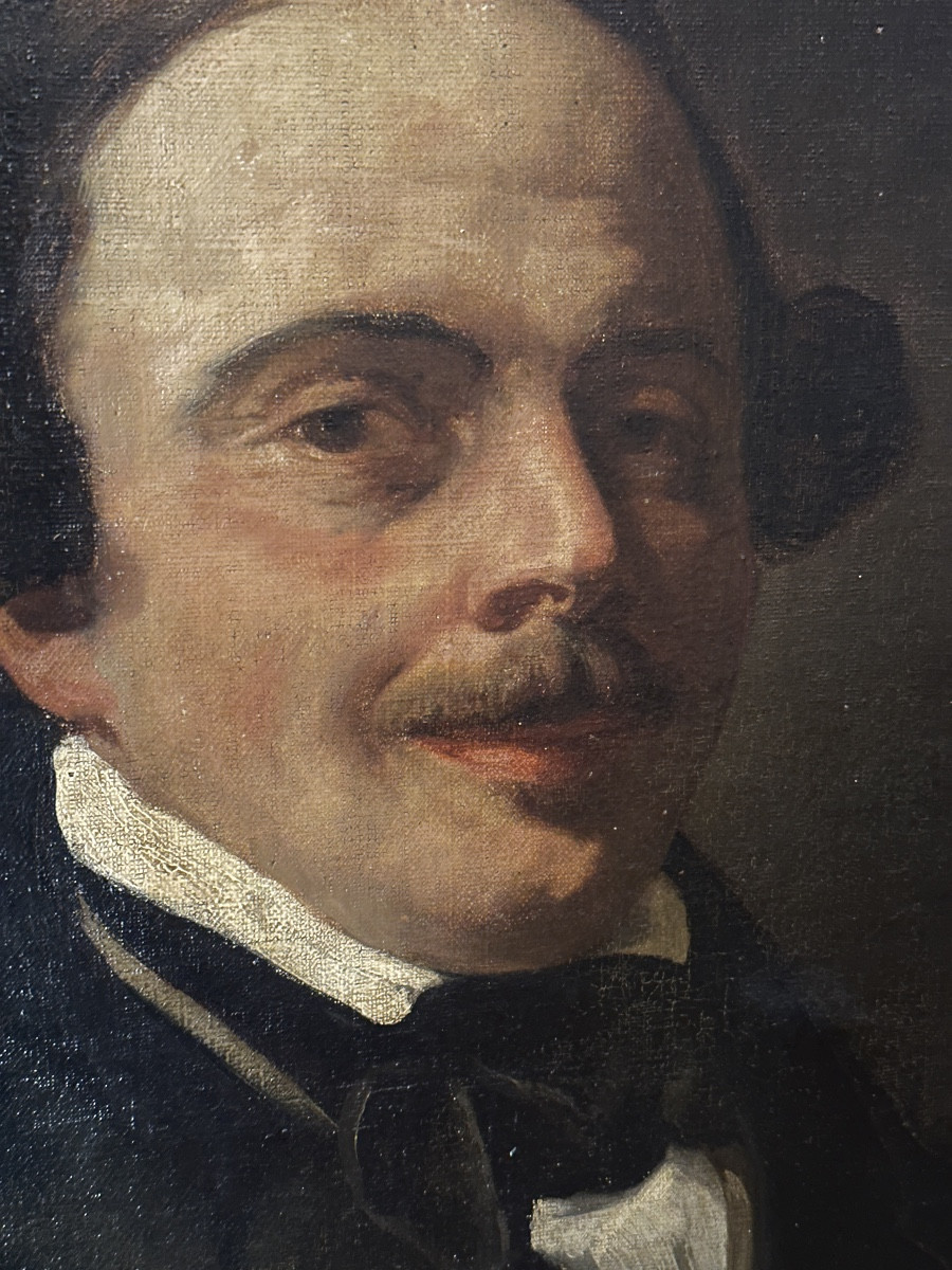 Charles Louis Müller Painting Portrait Man Of Letter Paris 1838 Hst