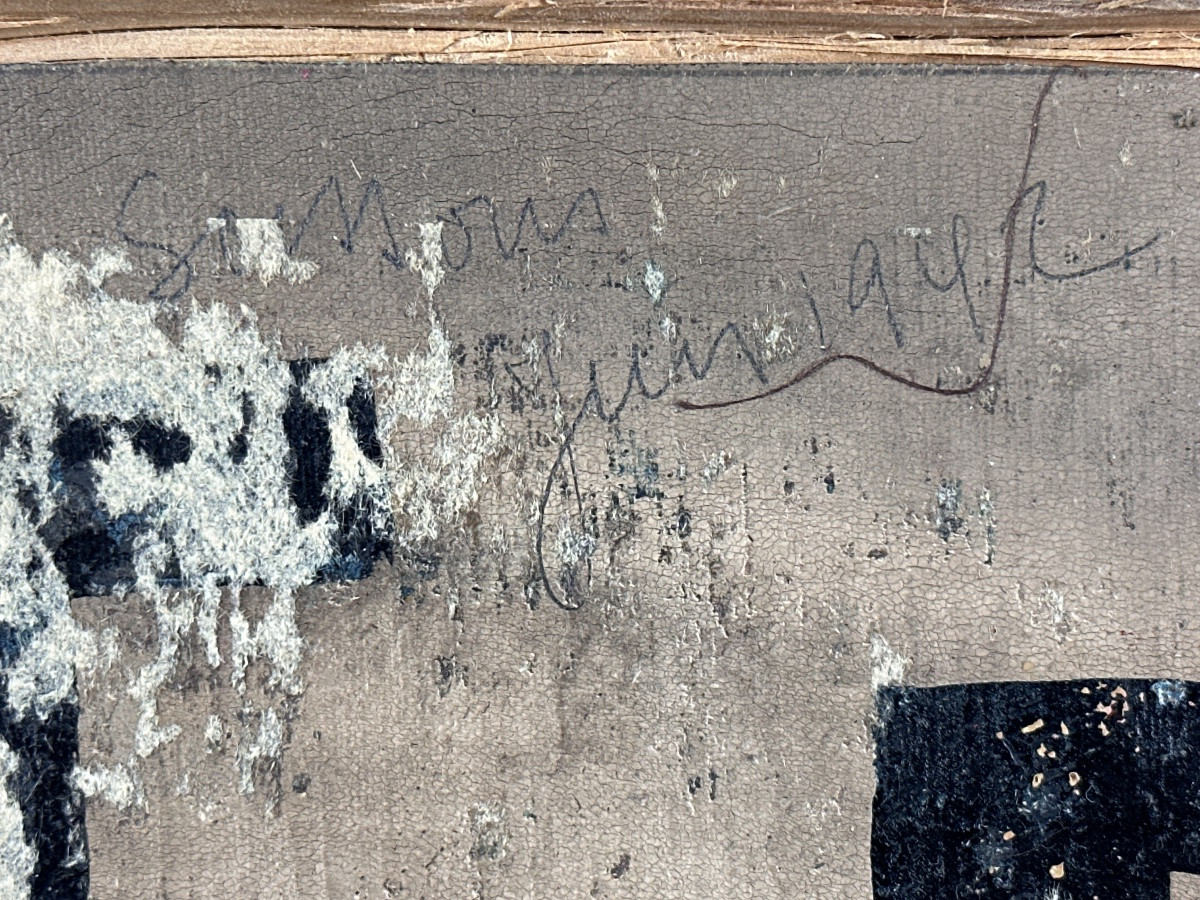 Modern Painting Beautiful Portrait Of Young Woman Expressionist 1944 Signed Oil -photo-5