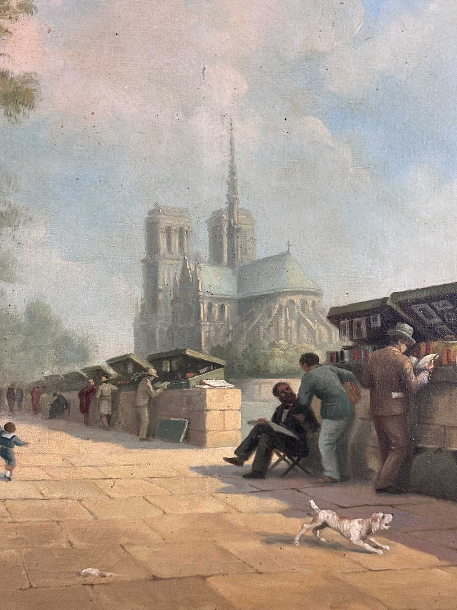 Cam Painting The Quay Of The Booksellers Prints Paris Notre Dame Art Deco