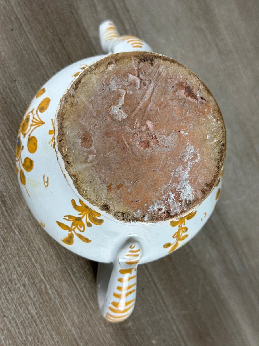 Antique Polychrome Earthenware Sick Duck From The South West Samadet 18th Century-photo-5