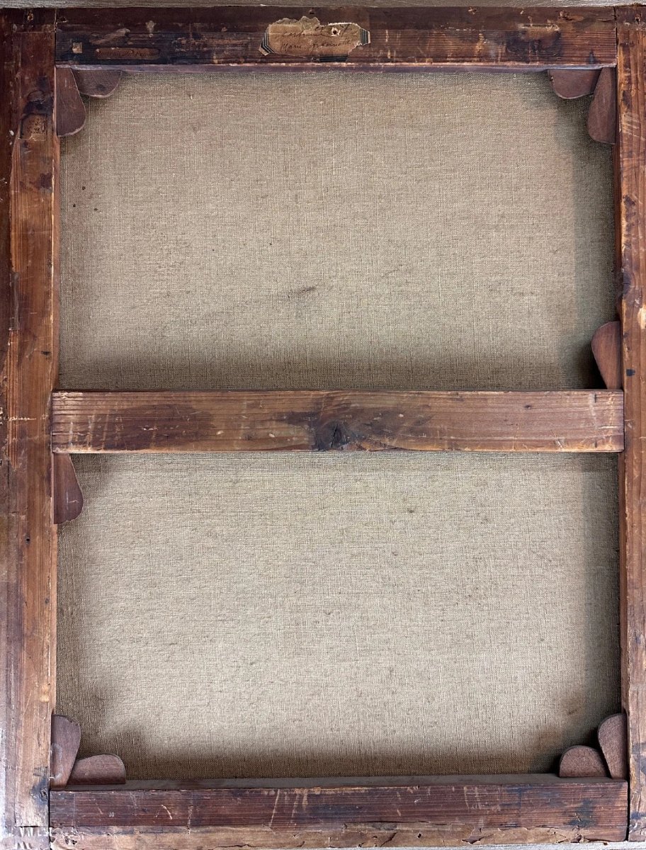 Painting Portrait Of A Courtesan, Headdress, Hat, Princess Louis XVI, Following Riout -photo-4