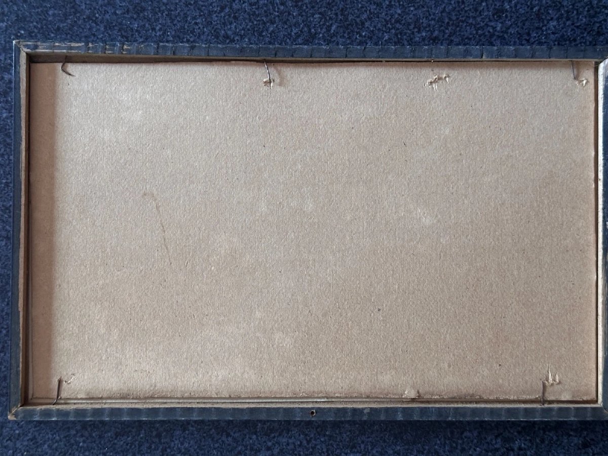 Léon Hamonet Painting Brittany Coastline Port-blanc Herquy Watercolor Breton -photo-2