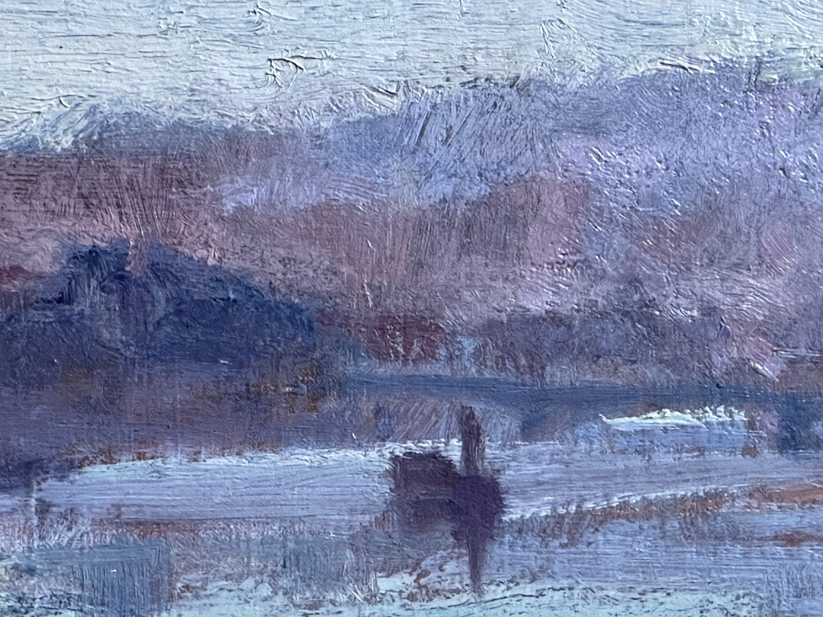 Edmond SIGRIST Tableau  vue de  La Seine à Paris Javel Meudon pont d'Auteuil Fauve 1900 Luce -photo-4