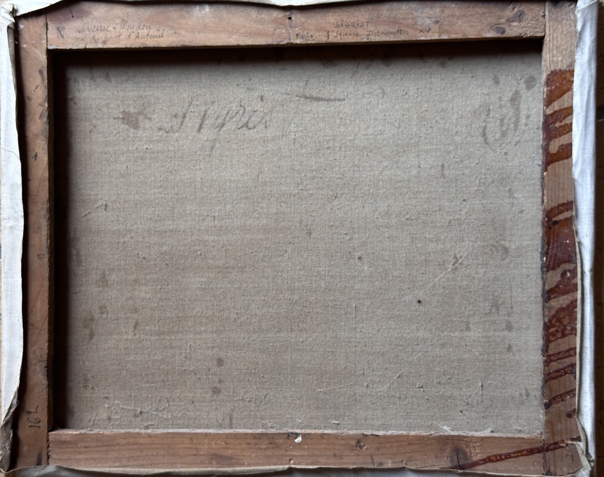 Edmond SIGRIST Tableau  vue de  La Seine à Paris Javel Meudon pont d'Auteuil Fauve 1900 Luce -photo-5