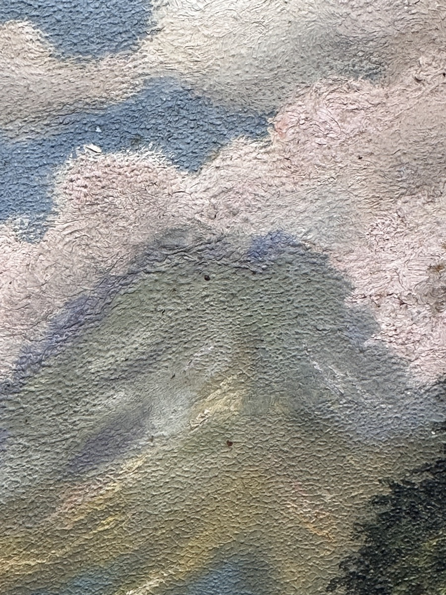  Fernand Peux, Old Painting, Martinique, Mount Pelée, Morne Vert, Signed Hanoi 1940-photo-2