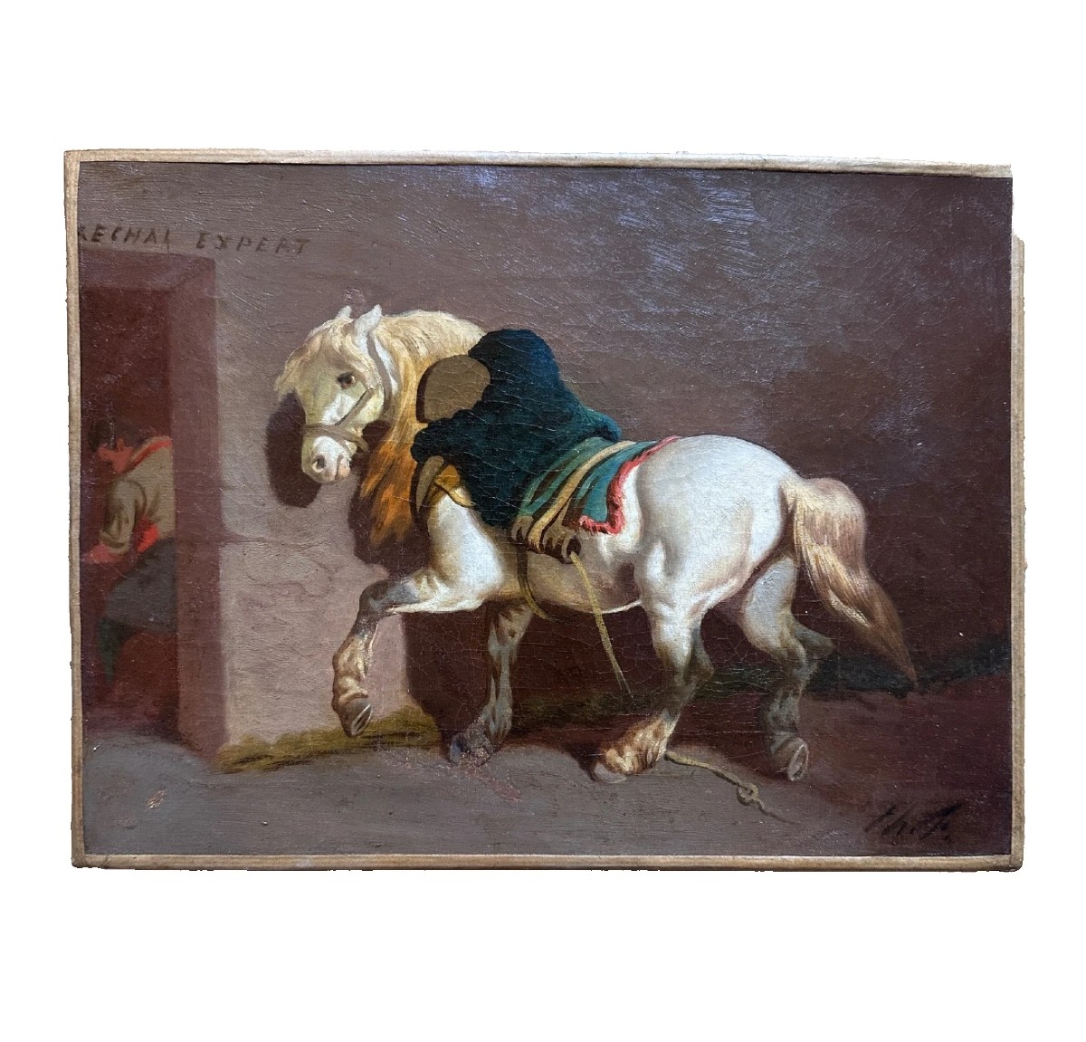 Théodore Fort, Animal Painting, Horse, Farrier, 19th Century  -photo-2