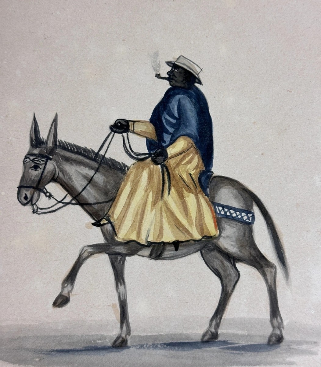 16 Dessins  Amérique du Sud Pérou  Lima portrait  ethnographique suiv Pancho FIERRO 19e -photo-3