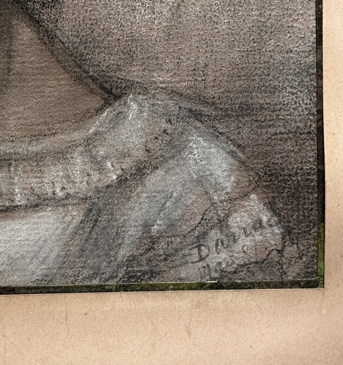 Darras 1881 Portrait hiératique d'une  petite fille  école Française -photo-4