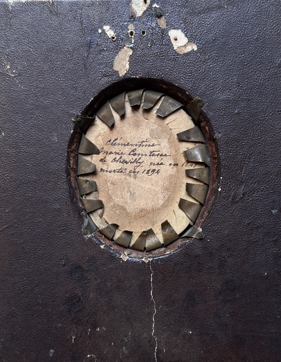 John J. Nimmo Miniature Portrait Of The Little Girl Countess Of Chevilly Château Loiret Baron Condé-photo-3