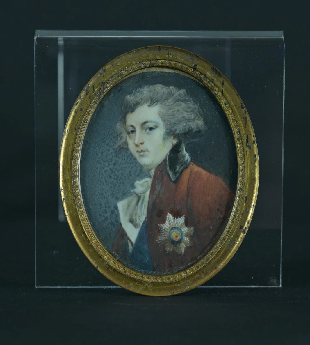 Miniature Painting Of A Royal Portrait Of George Iv, Prince Of Wales, By Reynolds 