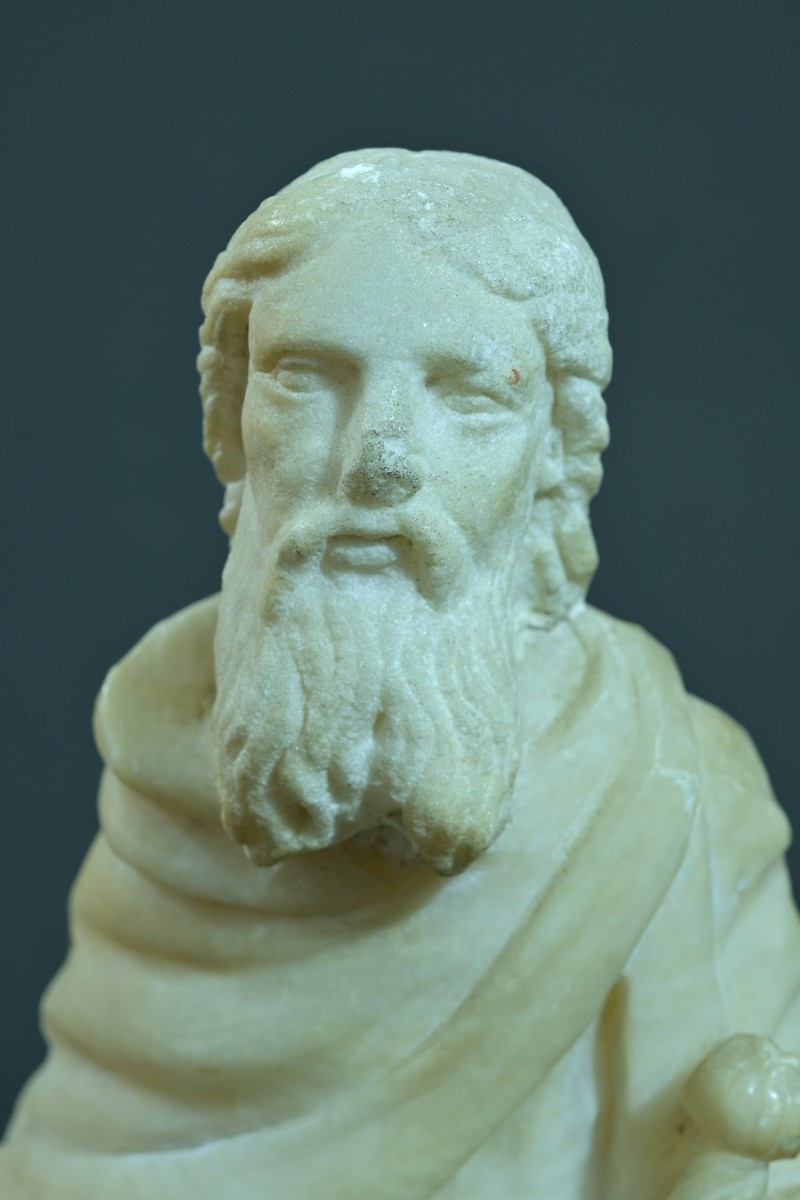 statue Sculpture  Saint Paul XVIe albâtre sculpture religieuse Renaissance épée-photo-1