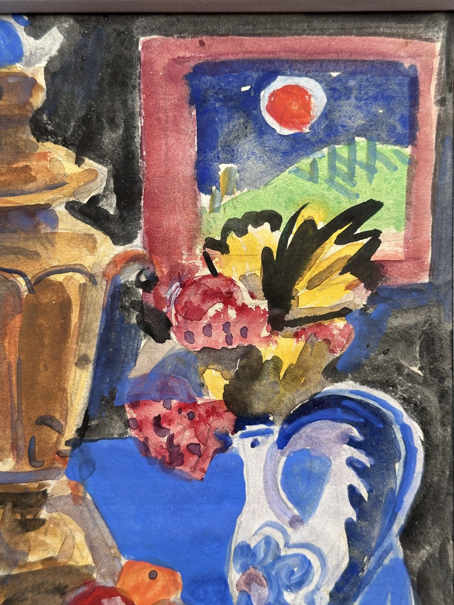 Victor Vassine Painting Still Life With Samovar And Pitcher -photo-1