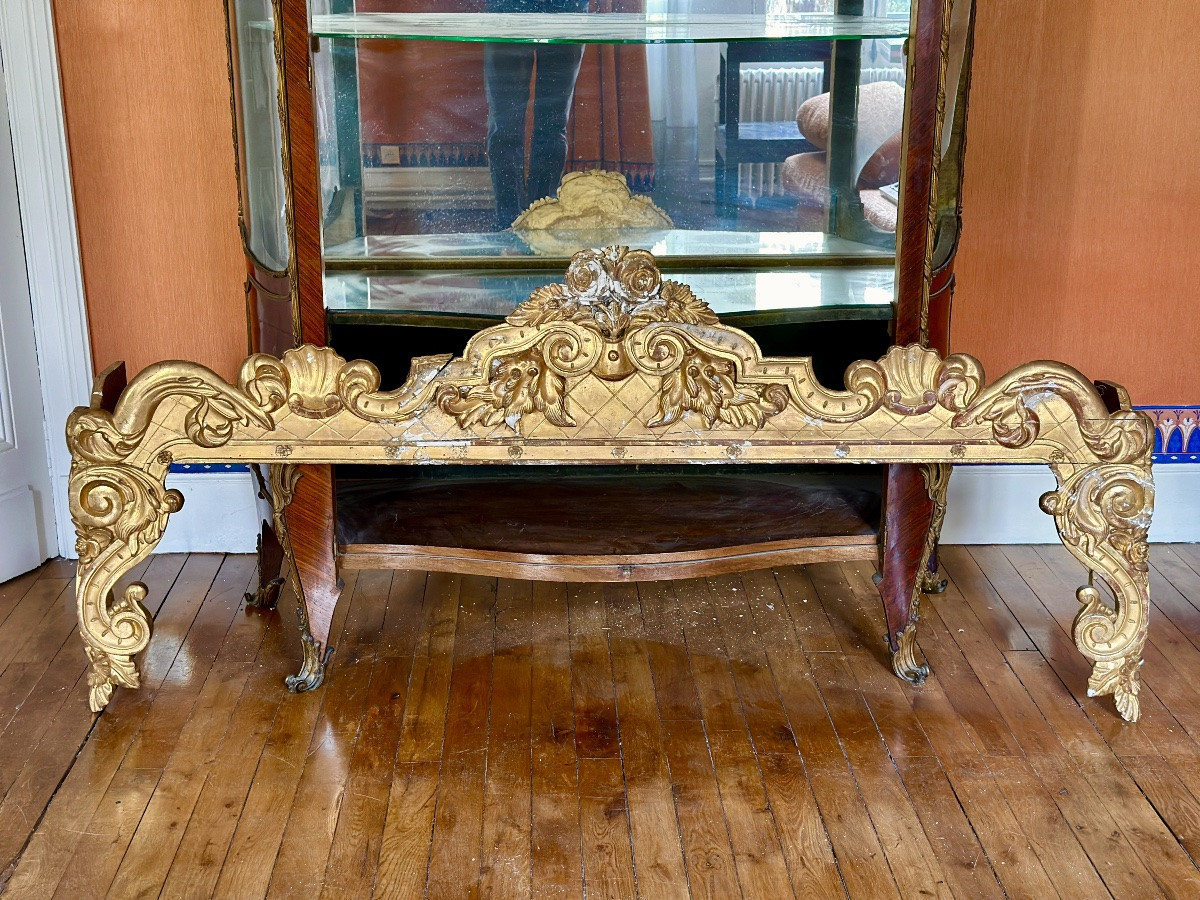 Pair Of Gilded Carved Wood Valances Louis XV Bed Decoration Home Décor Bed-photo-4