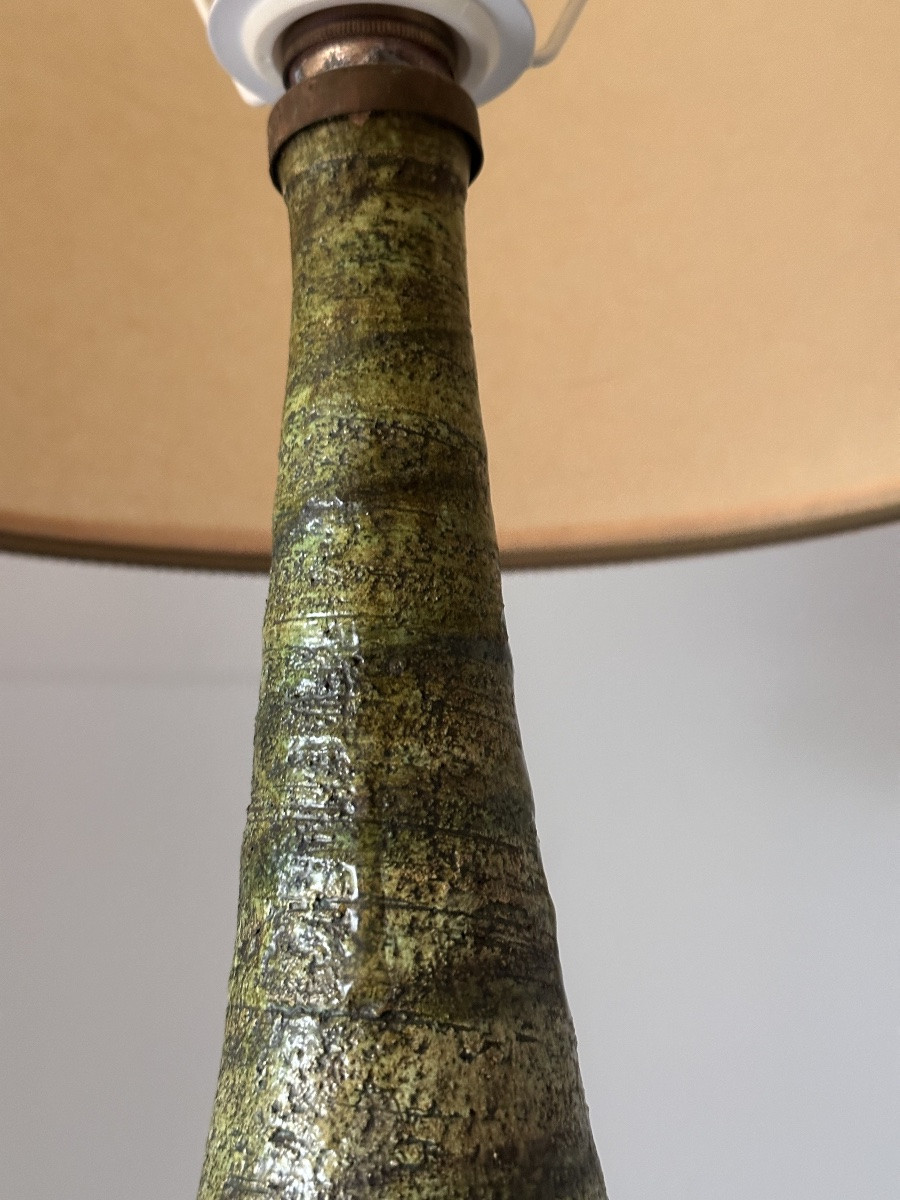 Georges Pelletier Large Ceramic Lamp, 80 Cm, Circa 1960 Vintage Design Interior Design-photo-4